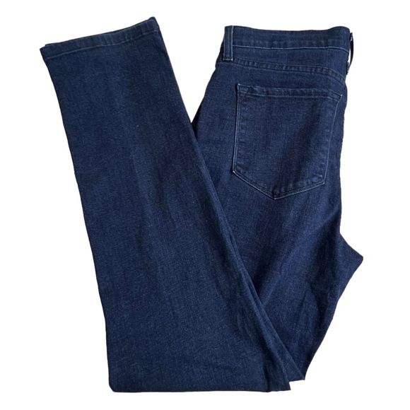 NYDJ Womens Dark Wash Mid Rise Stretch Slim Straight Leg Jeans‎ 6 - Picture 1 of 8